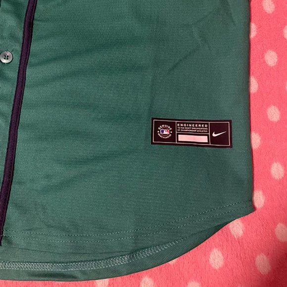 Ken Griffey Jr Baseball Jersey 24# Seattle Mariners Jersey Nike MLB Green - Picture 6 of 10